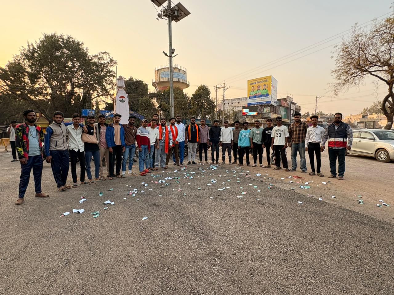 Balod news : बांग्लादेश में हिंदू युवक की हत्या के विरोध में बालोद में बजरंग दल का प्रदर्शन