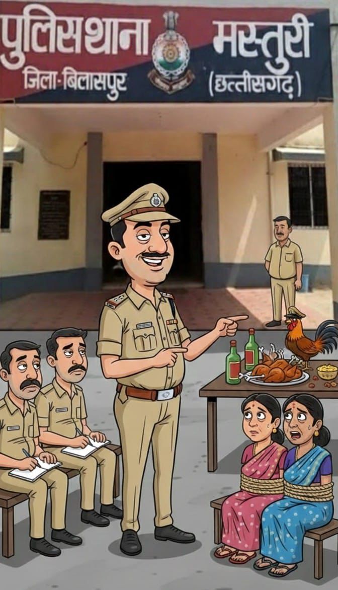 Bilaspur news : मस्तूरी थाना क्षेत्र में पत्रकार दंपति पर दबाव, गृह मंत्री के आदेशों का उल्लंघन